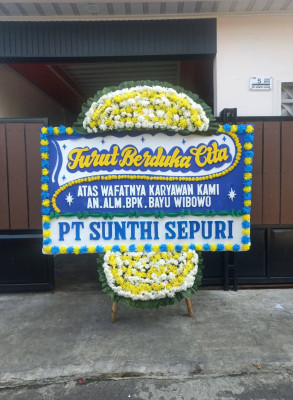 Papan Bunga Duka di Dimba